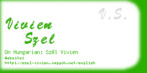 vivien szel business card